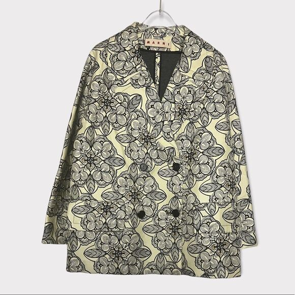 Marni Oversized Floral Blazer Jacket Sz 38 - Picture 1 of 3
